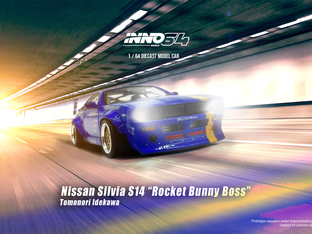 Inno64 Nissan Silivia S14 Rocket Bunny Boss Tamonori Idekawa - Diecast Toyz Australia