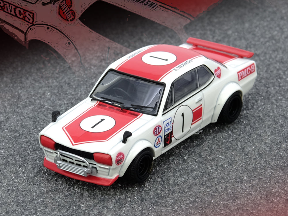 Inno64 Nissan Skyline 2000 GT-R KPGC10 #1 Takahashi Kunimitsu Fuji Masters 250km 1971 Red White