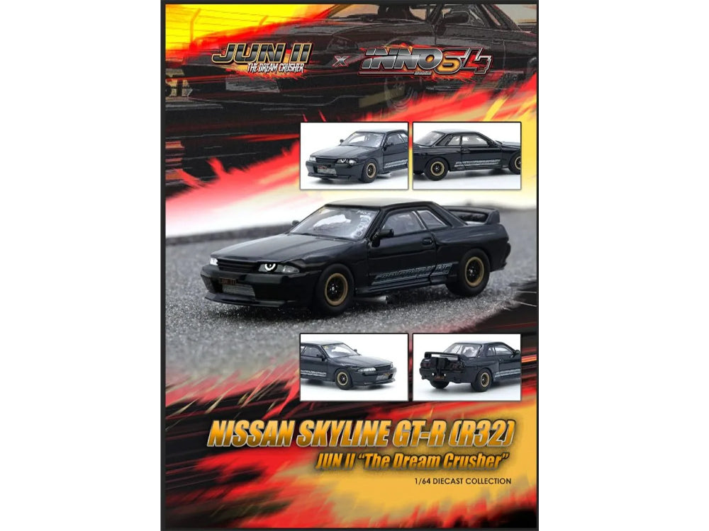 Inno64 Nissan Skyline GT-R R32 JUN II World Fastest Street Legal Skyline Australian Special Edition - Diecast Toyz Australia