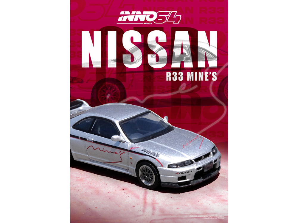 Inno64 Nissan Skyline GT-R R33 Tuned By Mine's Silver