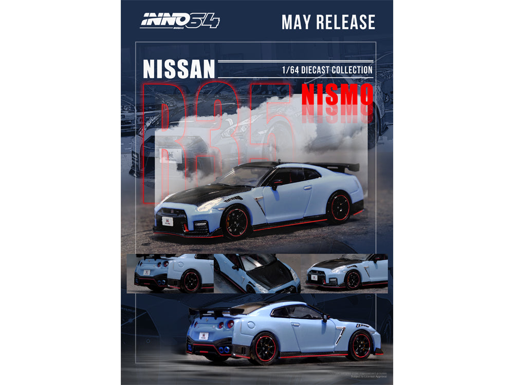 Inno64 Nissan Skyline GT-R R35 NISMO Special Edidtion Stealth Grey - Diecast Toyz Australia