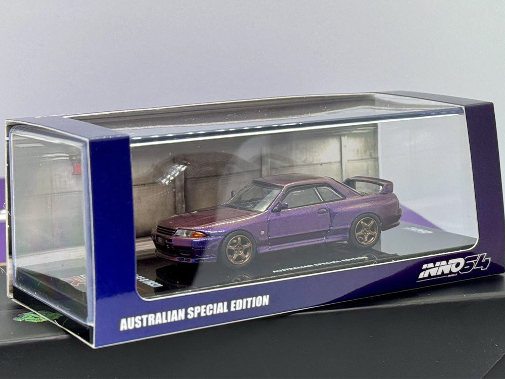 Inno64 Nissan Skyline GT-R R32 Australian Special Model Midnight Purple
