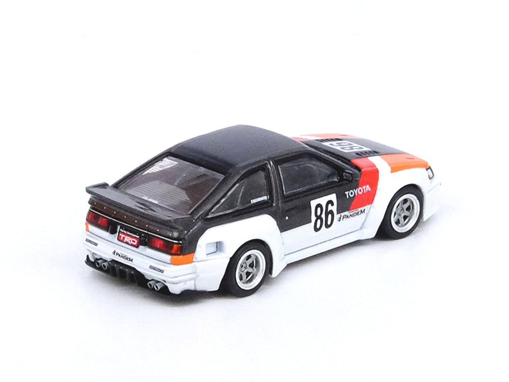 Inno64 Toyota AE86 Levin INAZUMA WORX Pandem Rocket Bunny White/Black - Diecast Toyz Australia