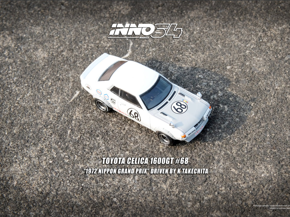 Inno64 Toyota Celica 1600GT TA22 #67 & #68 Nippon 1972 Grand Prix Box Set Collection with 2 Cars - Diecast Toyz Australia