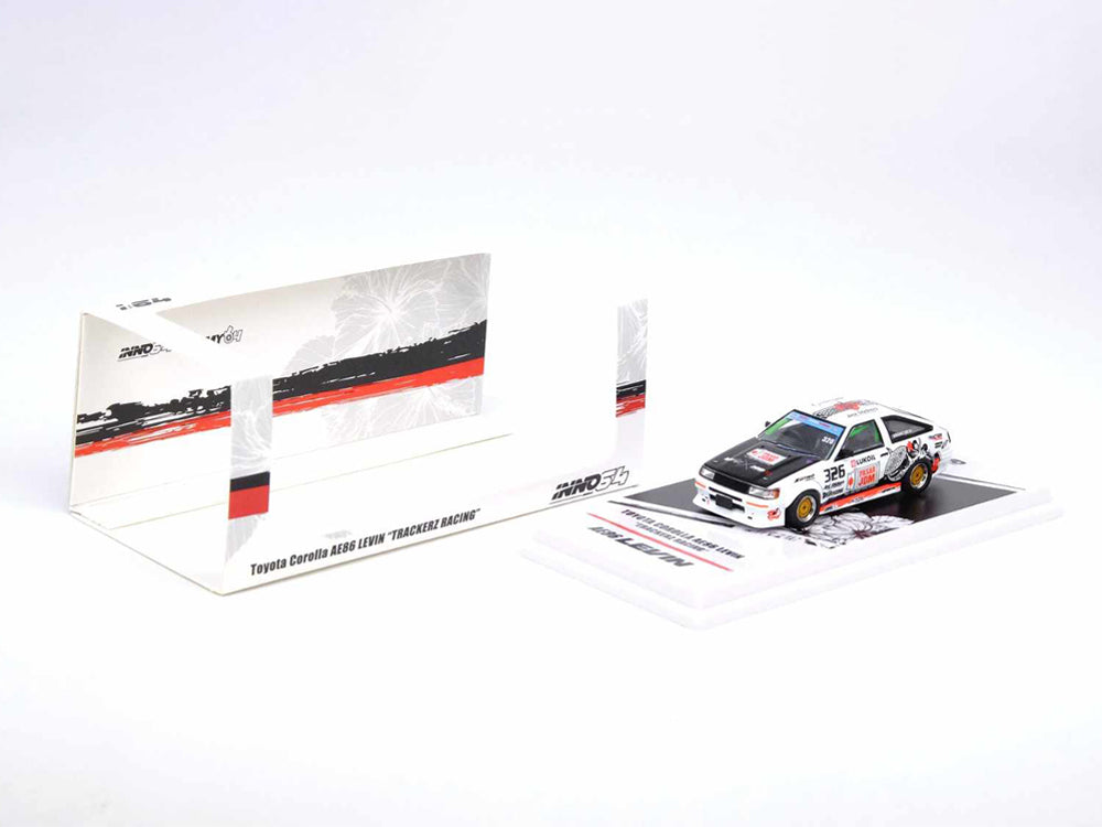 Inno64 Toyota Corolla AE86 Levin TRACKERZ RACING Malay Special - Diecast Toyz Australia