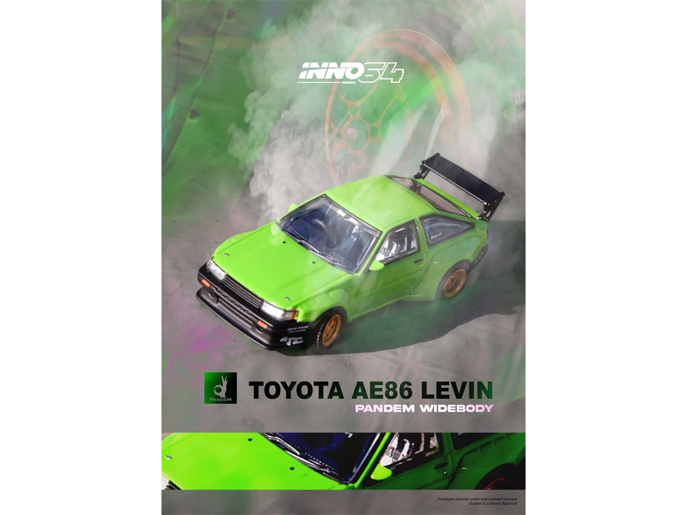 Inno64 Toyota Levin AE86 Pandem Rocket Bunny Green