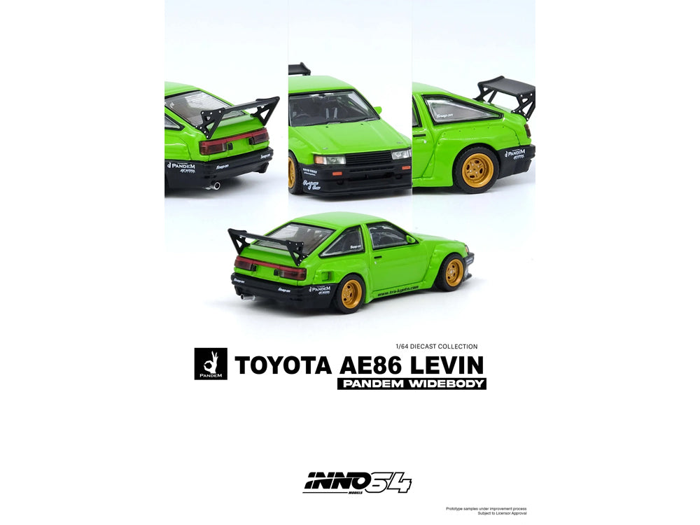 Inno64 Toyota Levin AE86 Pandem Rocket Bunny Green