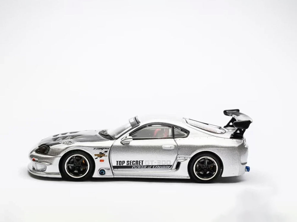 Inno64 Toyota Supra JZA80 GT300 Top Secret Silver GT Show 2025 Event Edition