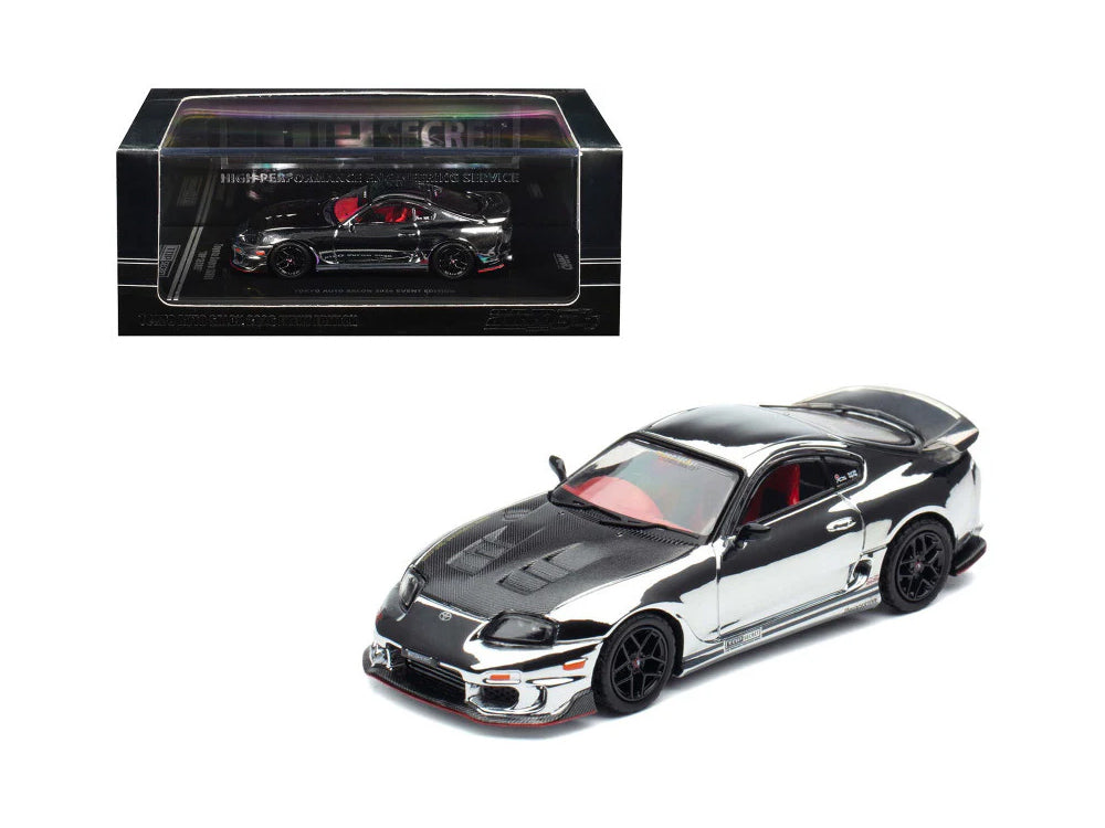 Inno64 Toyota Supra JZA80 Top Secret Silver Chrome TAS2026