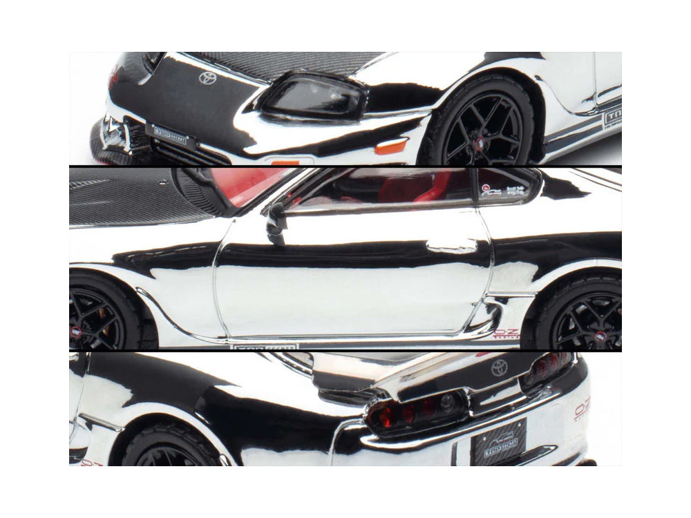 Inno64 Toyota Supra JZA80 Top Secret Silver Chrome TAS2026