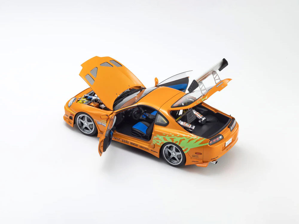 Kyosho 1/18 Toyota Supra JZA80 Turbo Fast n Furious Orange - Diecast Toyz Australia