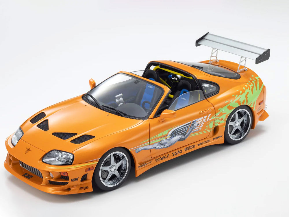 Kyosho 1/18 Toyota Supra JZA80 Turbo Fast n Furious Orange - Diecast Toyz Australia