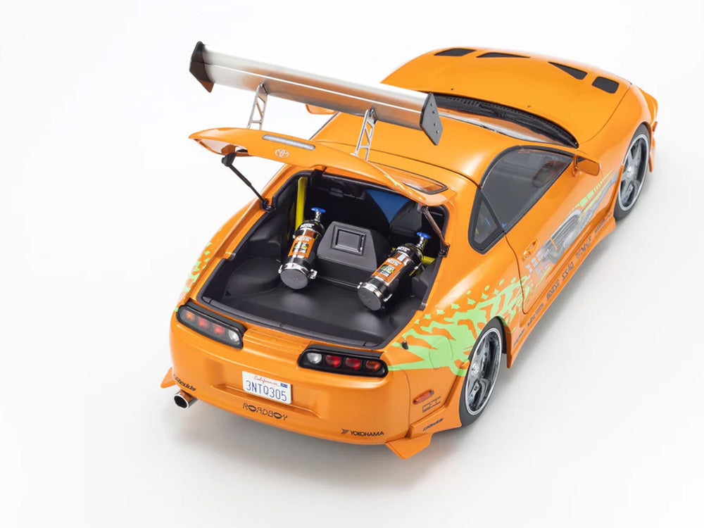 Kyosho 1/18 Toyota Supra JZA80 Turbo Fast n Furious Orange - Diecast Toyz Australia