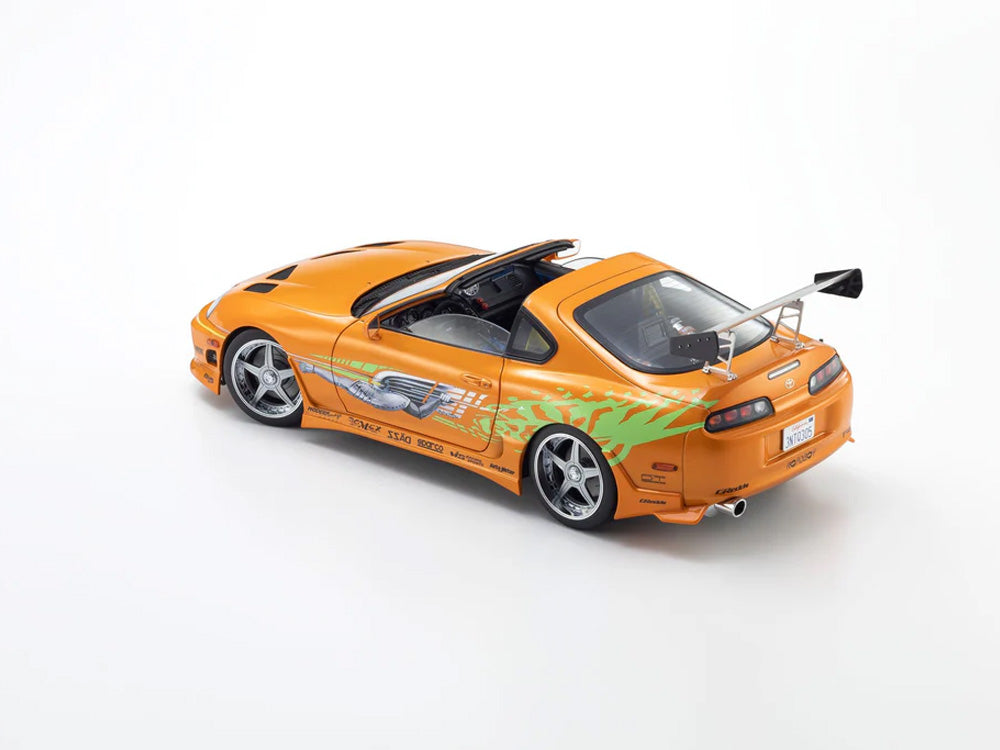 Kyosho 1/18 Toyota Supra JZA80 Turbo Fast n Furious Orange - Diecast Toyz Australia