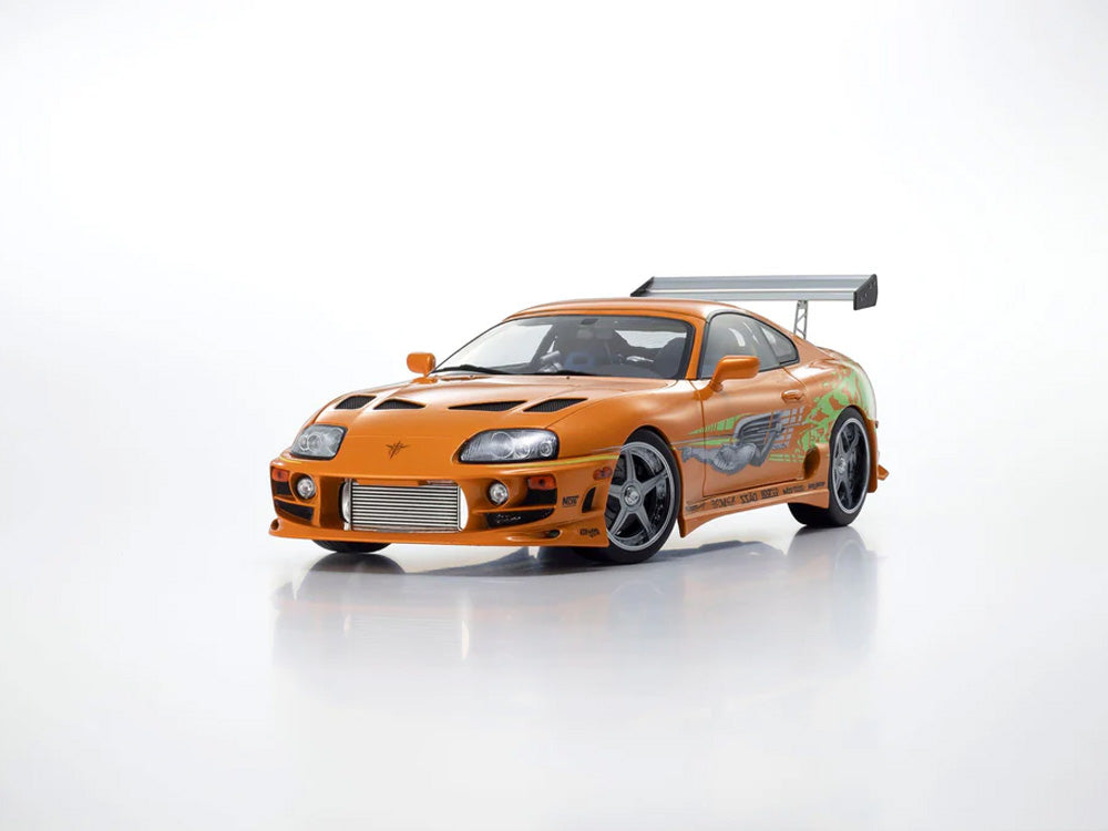 Kyosho 1/18 Toyota Supra JZA80 Turbo Fast n Furious Orange - Diecast Toyz Australia