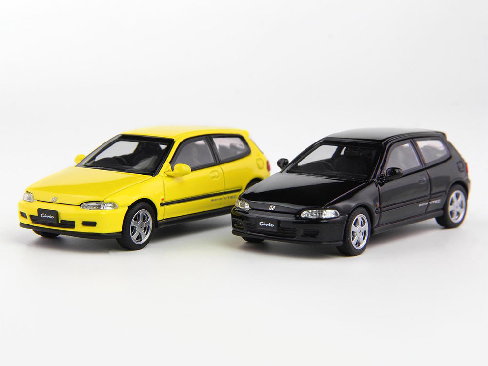 LCD 1/64 Honda Civic EG6 Yellow - Diecast Toyz Australia