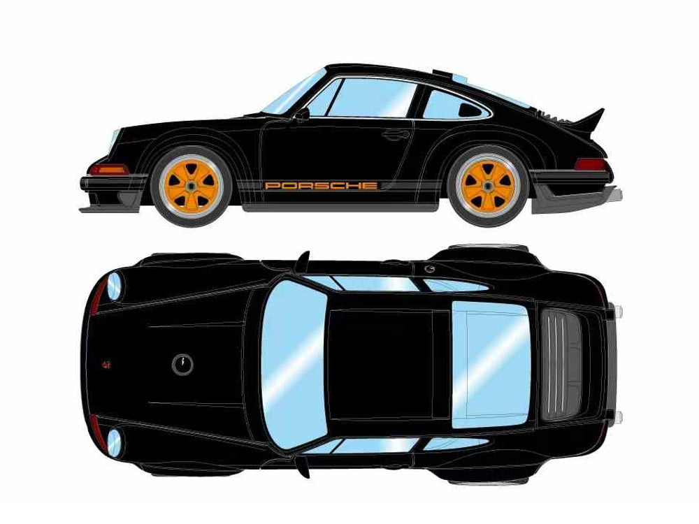 Make Up By EIDOLON 1/18 Singer 911 DLS 2023 Black/Orange Stripes