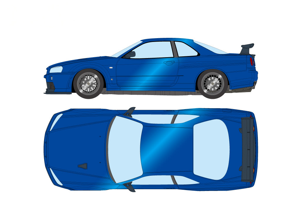 Make Up By IDEA 1/18 Built By Legends Mine's Skyline GTR R34 Bayside Blue