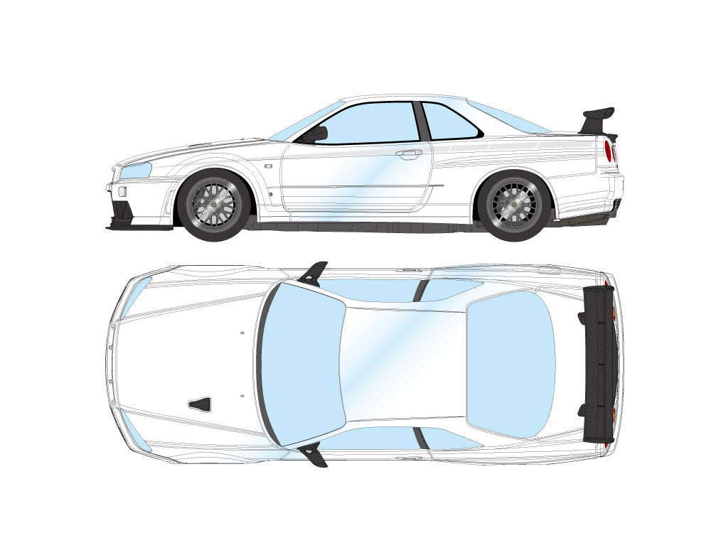 Make Up By IDEA 1/18 Built By Legends Mine's Skyline GTR R34 White