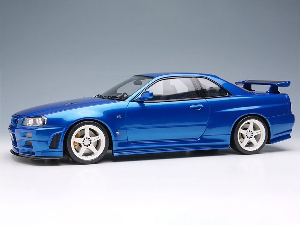 Make Up Model 1/18 Nissan Skyline GTR R34 S-Tune NISMO 2004 Bayside Blue