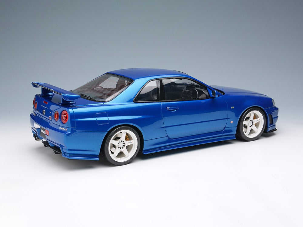 Make Up Model 1/18 Nissan Skyline GTR R34 S-Tune NISMO 2004 Bayside Blue