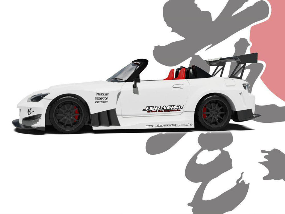 Micro Turbo 1/64 J's Racing S2000 Pearl White - Diecast Toyz Australia