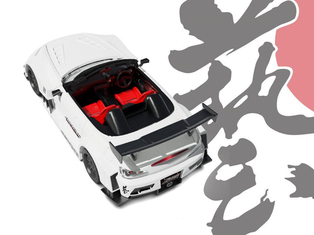 Micro Turbo 1/64 J's Racing S2000 Pearl White - Diecast Toyz Australia