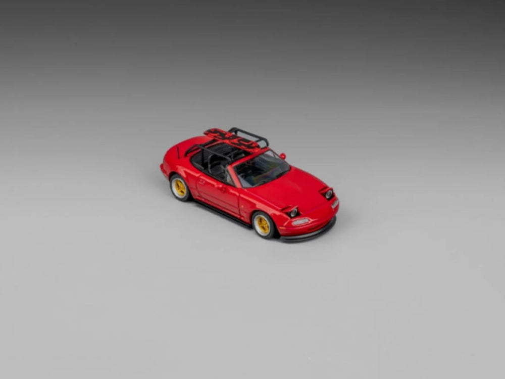 Micro Turbo 1/64 Mazda MX5 Eunos Roadster Baked Red
