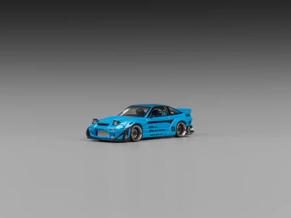 Micro Turbo 1/64 Nissan Silvia 180SX Rocket Bunny Metallic Blue