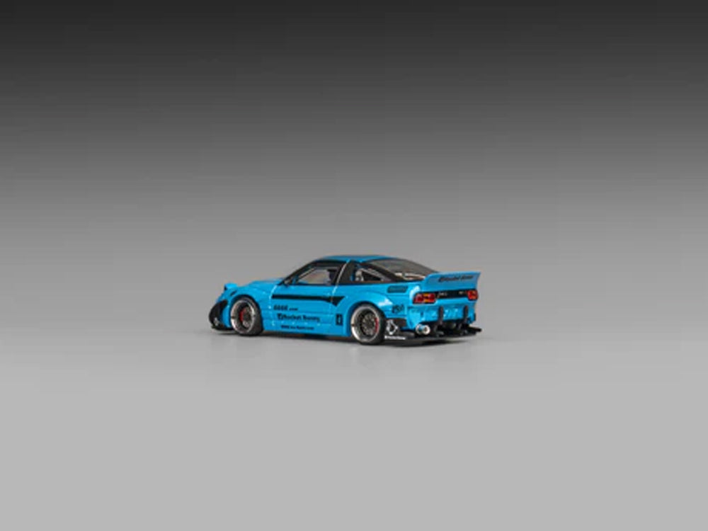 Micro Turbo 1/64 Nissan Silvia 180SX Rocket Bunny Metallic Blue