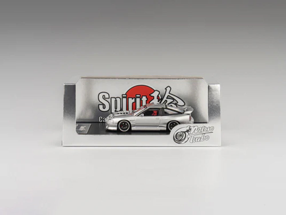 Micro Turbo 1/64 Nissan Silvia 180SX Spirit Rei MIYABI Silver