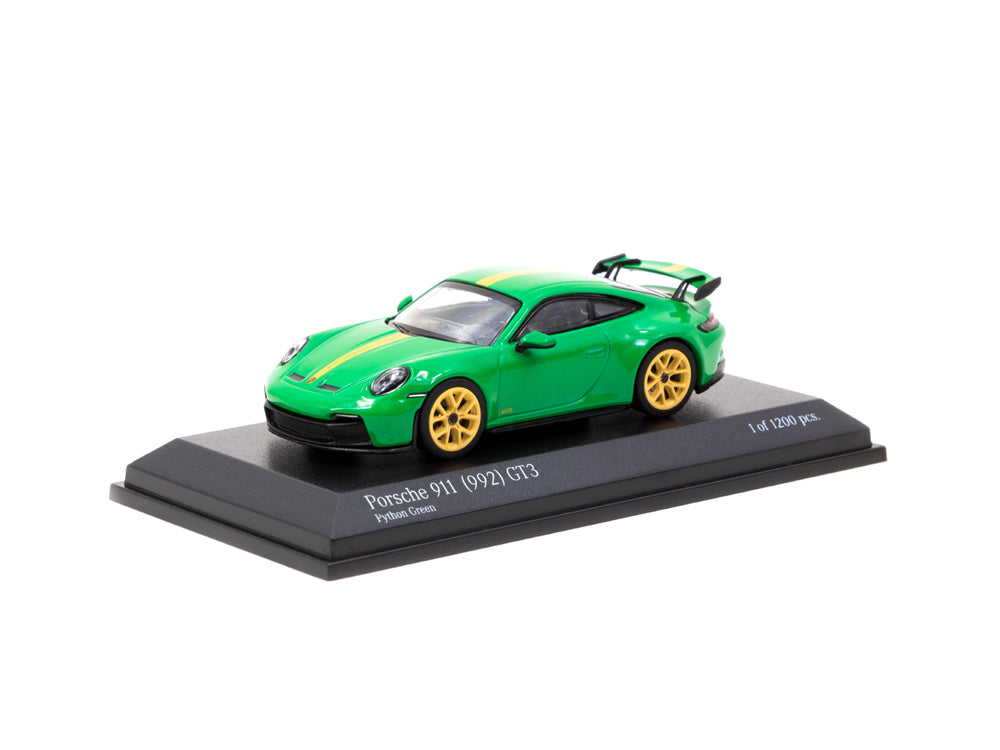 MiniChamps 1/64 Porsche 911-992 GT3 Python Green - Diecast Toyz Australia
