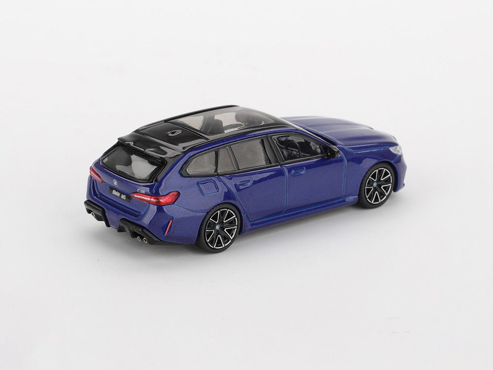 MiniGT 1/64 BMW M5 G90 Touring Marina Bay Blue Metallic - Diecast Toyz Australia