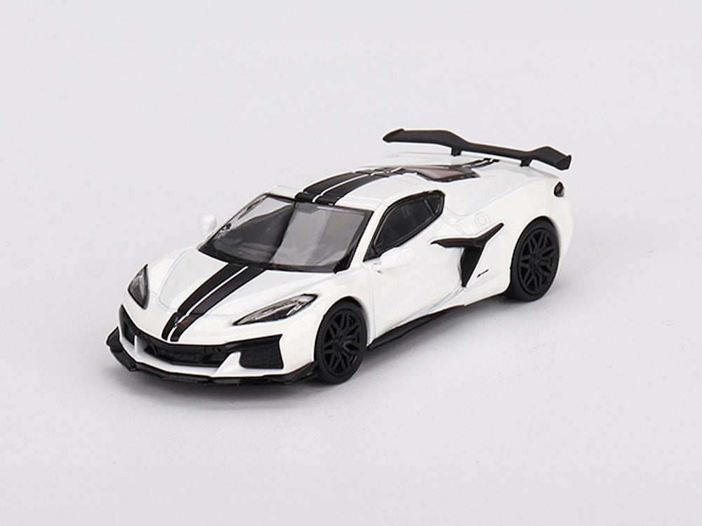 MiniGT 1/64 Chevrolet Corvette Z06 2023 Arctic White - Diecast Toyz Australia