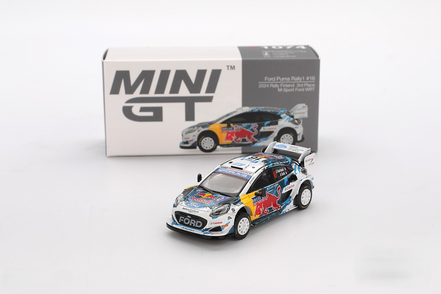 MiniGT 1/64 Ford Puma Rally1 #16 M-Sport WRT 2024 Rally Finland 3rd Place