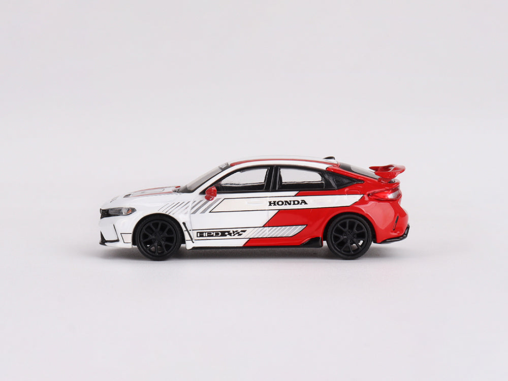 MiniGT 1/64 Honda Civic Type R FL5 2023 Pace Car White/Red - Diecast Toyz Australia