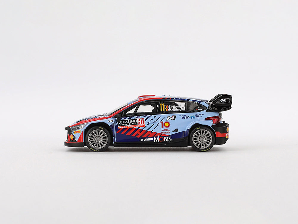 MiniGT 1/64 Hyundai i20n Rally 1 Hybrid #11 2024 Rally Monte Carlo Winner
