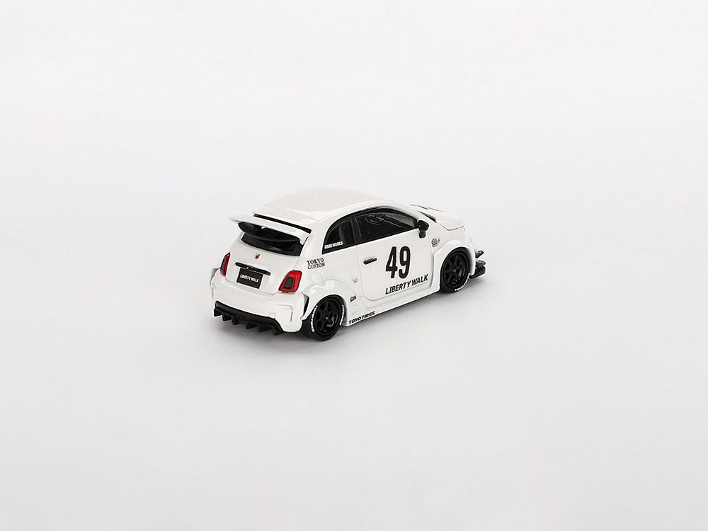 MiniGT 1/64 LB-Works X Abas Works ABARTH 595 Gara White