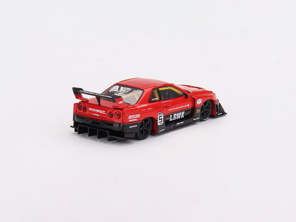 MiniGT 1/64 LB ER34 Super Silhouette Skyline Red/Black