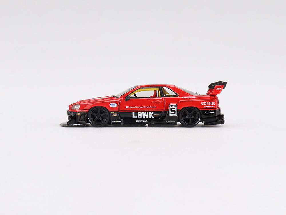 MiniGT 1/64 LB ER34 Super Silhouette Skyline Red/Black