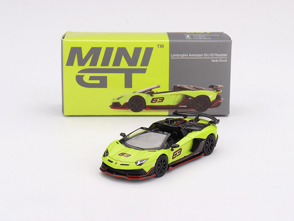 MiniGT 1/64 Lamborghini Aventador SVJ 63 Roadster Verde Shock