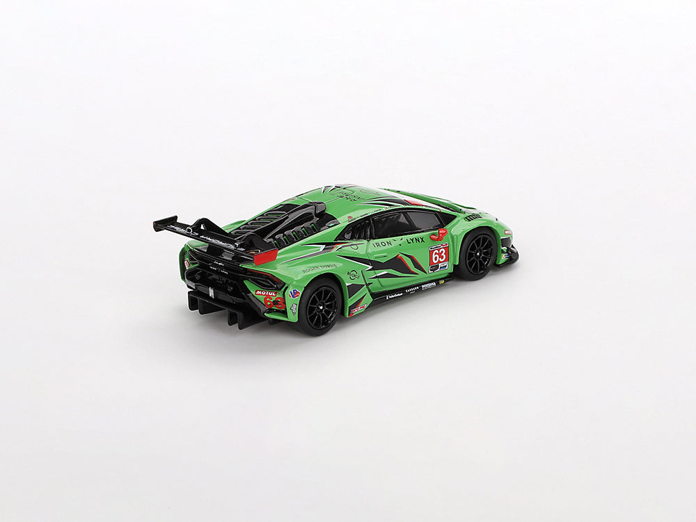 MiniGT 1/64 Lamborghini Huracan GT3 EVO 2 #63 Iron Lynx IMSA 2023 Daytona 24hrs