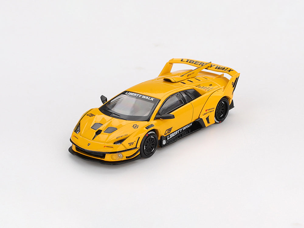 MiniGT 1/64 Lamborghini LB Silhouette Works Murcielago GT EVO Yellow