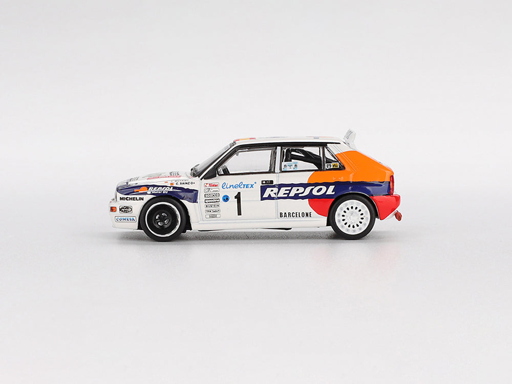 MiniGT 1/64 Lancia Delta HF Integrale Evoluzione #1 1993 Monte Carlo Repsol Livery White