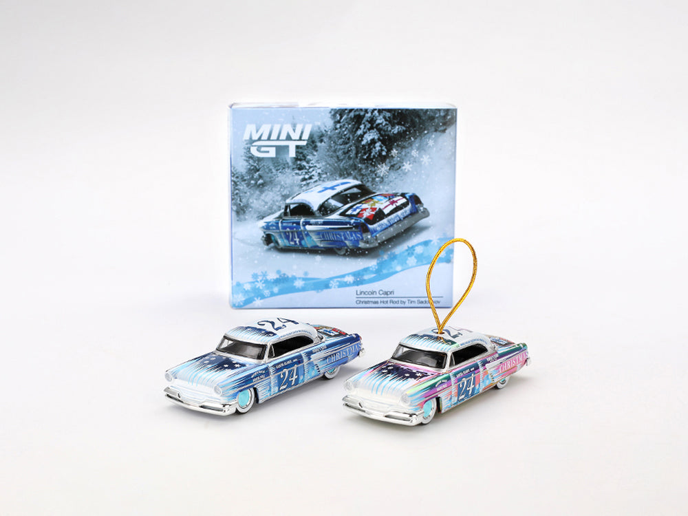 MiniGT 1/64 Lincoln Capri Christmas Hot Rod By Tim Sadchikov 2024 Christmas Edition - Diecast Toyz Australia