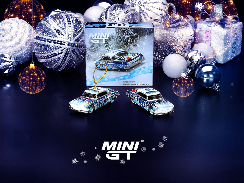 MiniGT 1/64 Lincoln Capri Christmas Hot Rod By Tim Sadchikov 2024 Christmas Edition - Diecast Toyz Australia