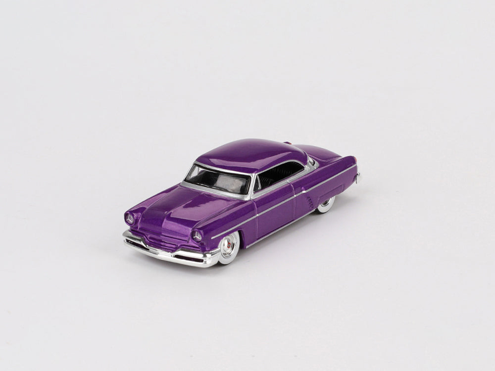 MiniGT 1/64 Lincoln Capri Hot Rod 1954 Metallic Purple - Diecast Toyz Australia