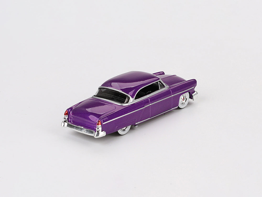 MiniGT 1/64 Lincoln Capri Hot Rod 1954 Metallic Purple - Diecast Toyz Australia