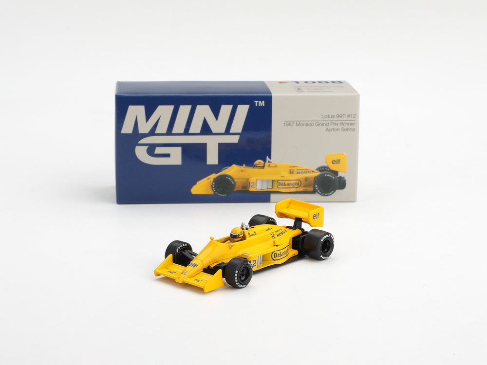 MiniGT 1/64 Lotus 99T #12 Ayrton Senna 1987 Monaco Grand Prix Winner Blister Packaging - Diecast Toyz Australia