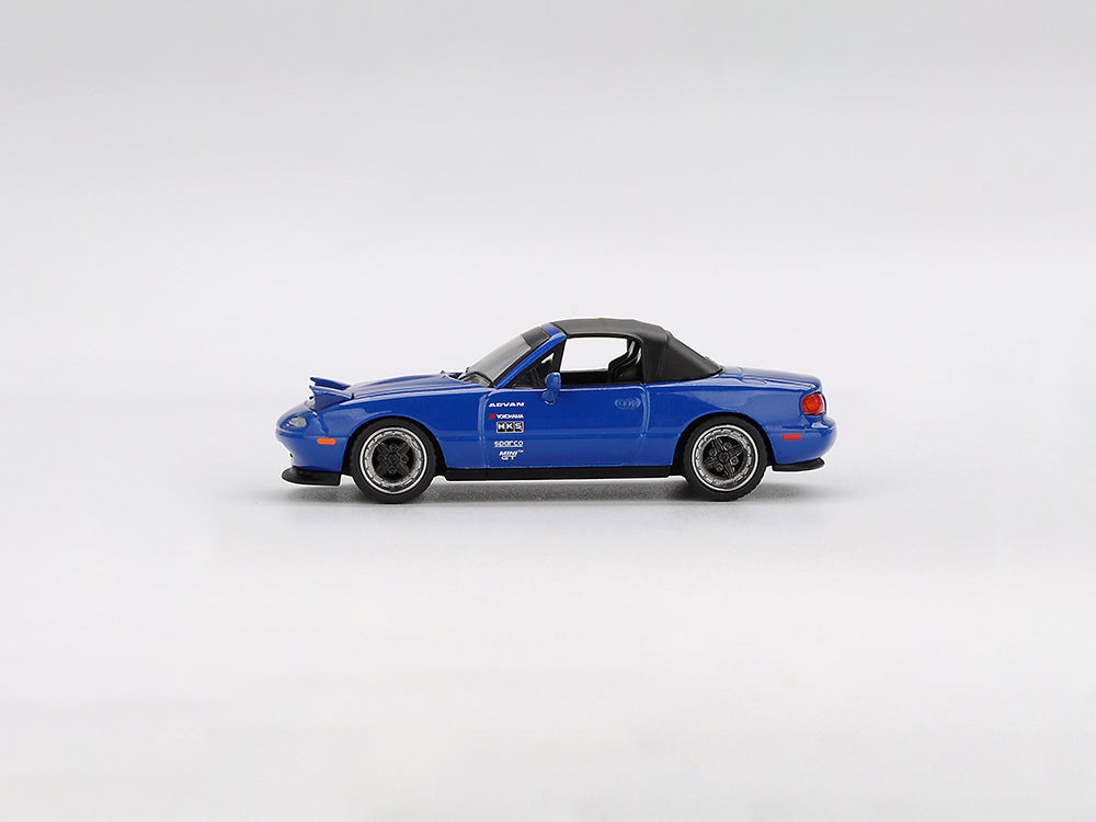 MiniGT 1/64 Mazda Miata MX5 NA Tuned Version Dark Blue